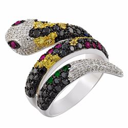 14KT White Gold Women's Diamond Ring -# 6382