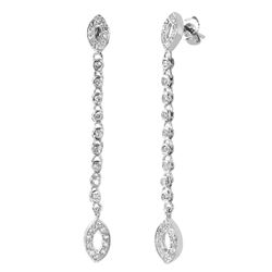 14KT White Gold Diamond Earrings -# 2116