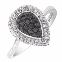 14KT White Gold Women's Diamond Ring -# 5862-1