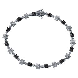 14KT White Gold Diamond Bracelet -# 6463-1