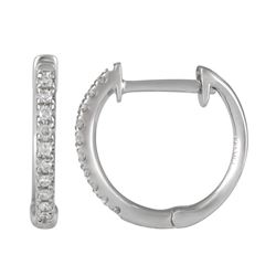 14KT White Gold Diamond Earrings -# 7915-1