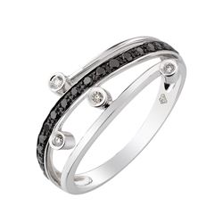 14KT White Gold Women's Diamond Ring -# 6190-1
