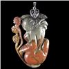 Image 1 : Natural Stone Hand carved Pendant