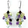 Image 1 : Natural Multi Gemstone Earrings