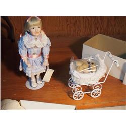 Rebecca Doll (Little Girl W/ Carriage) - Hamilton Collection - 1992