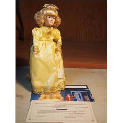 Cinderella Doll (Story Book Collection) - Danbury Mint, U.S.A. - 1989