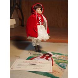 Little red Riding Hood Doll (Story Book Collection) - Danbury Mint, U.S.A. - 1997