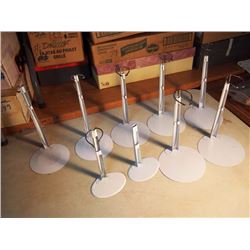 Lot Of Doll Stands (9 Pieces)