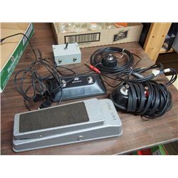 Box Full Of Foot Pedals And Related