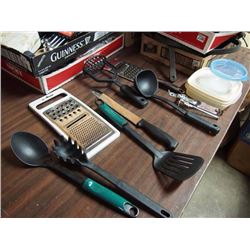 Box Full Of Kitchen Utensils – Grater, Spatula, Etc