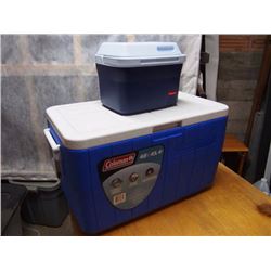 Coleman Cooler 48 Qt & Rubbermaid