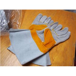 Yellow Welding Gloves, 9 Pairs