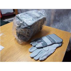 Green Work Gloves, 12 Pairs