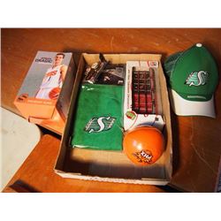Box Full Of Sports Memorabilia, Roughriders, Phoeinx Basketball, Cardinals
