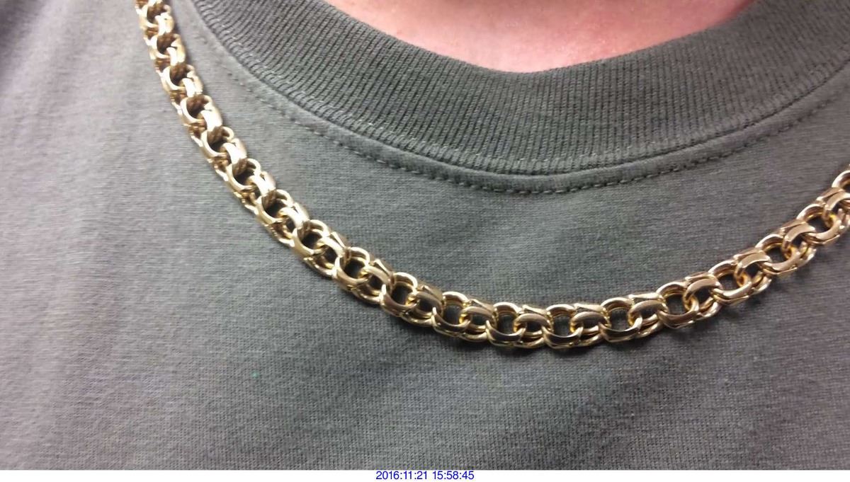 10K YELLOW GOLD CHINO BULL LINK CHAIN (NECKLACE)