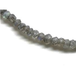 #1-STERLING SILVER NATURAL LABRADORITE NECKLACE