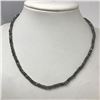 Image 2 : #1-STERLING SILVER NATURAL LABRADORITE NECKLACE