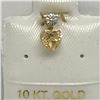 Image 1 : #3-10KT YELLOW GOLD CITRINE & DIAMOND PENDANT