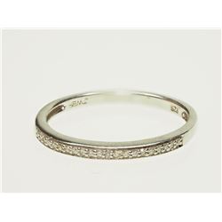 #9-STERLING SILVER CUBIC ZIRCONIA RING