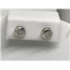 Image 1 : #31-STERLING SILVER DIAMOND EARRINGS