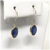 Image 1 : #35-14KT YELLOW GOLD ENHANCED BLUE