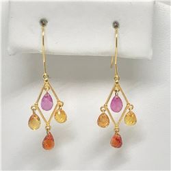 #45-14KT YELLOW GOLD FANCY COLOR SAPPHIRE