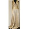 Image 1 : GOLD TONE HALTER TOP GOWN SIZE UNKNOWN