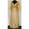 Image 1 : GOLD TONE LACE COVERED 3/4 SLEEVE DRESS