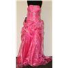 Image 1 : HOT PINK SIZE 14 SEQUINED STRAPLESS GOWN