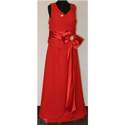 RED BIG BOW DRESS SIZE UNKNOWN