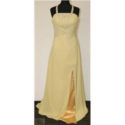 YELLOW THIGH HIGH SLIT SIZE UNKNOWN