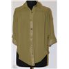 Image 1 : SHEER SIZE UNKNOWN GREEN BLOUSE