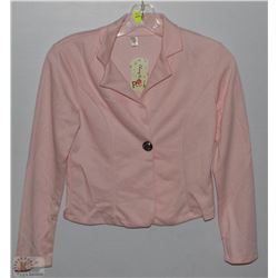PINK LONG SLEEVE BLAZER SIZE MEDIUM