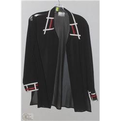 SHEER BLACK OVERSHIRT SIZE UNKNOWN