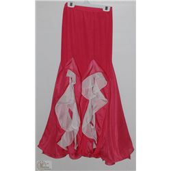 PINK LONG HIGH SLIT SKIRT SIZE UNKNOWN
