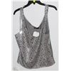 Image 1 : GOLD TONE TANK TOP WITH SEQUINS SIZE 12