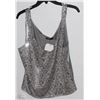 Image 1 : GOLD TONE TANK TOP WITH SEQUINS SIZE 14