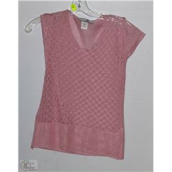 PINK SHEER SHIRT SIZE UNKNOWN