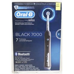 NEW ORAL-B BY BRAUN BLACK 7000 ELECTRIC TOOTHBRUSH