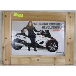DANICA PATRICK CAN-AM POSTER FRAMED 23X24