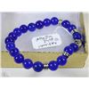 Image 1 : #24-BLUE SAPPHIRE BEAD BRACELET 7.5"