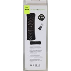 NEW 2.4G WIRELESS AIRMOUSE AND KEYBOARD