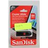 Image 1 : NEW SANDISK 64GB CRUZER GLIDE USB FLASH DRIVE