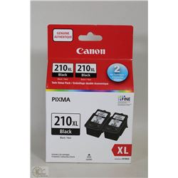NEW PACK OF 2 CANNON INK CARTRIDGES