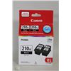 Image 1 : NEW PACK OF 2 CANNON INK CARTRIDGES