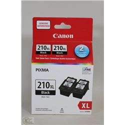 NEW PACK OF 2 CANNON INK CARTRIDGES