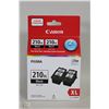 Image 1 : NEW PACK OF 2 CANNON INK CARTRIDGES