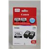 Image 1 : NEW PACK OF 2 CANNON INK CARTRIDGES