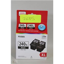 NEW PACK OF 2 CANNON INK CARTRIDGES