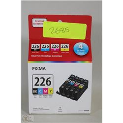 NEW PACK OF 4 CANNON INK CARTRIDGES